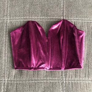 Sold! Ⓜ️ Victoria’s Secret Velvet Bustier Top